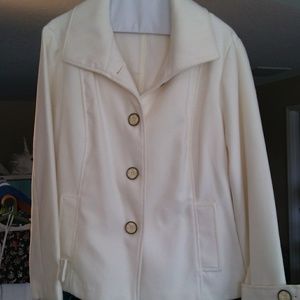Chico's wool peacoat in white